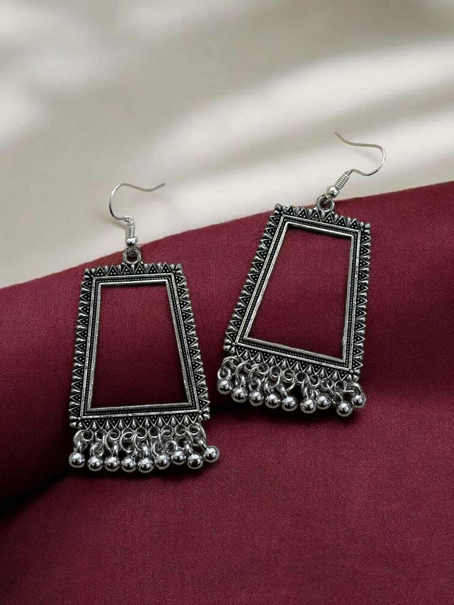 Shape Story Set of 6 Oxidized Earrings