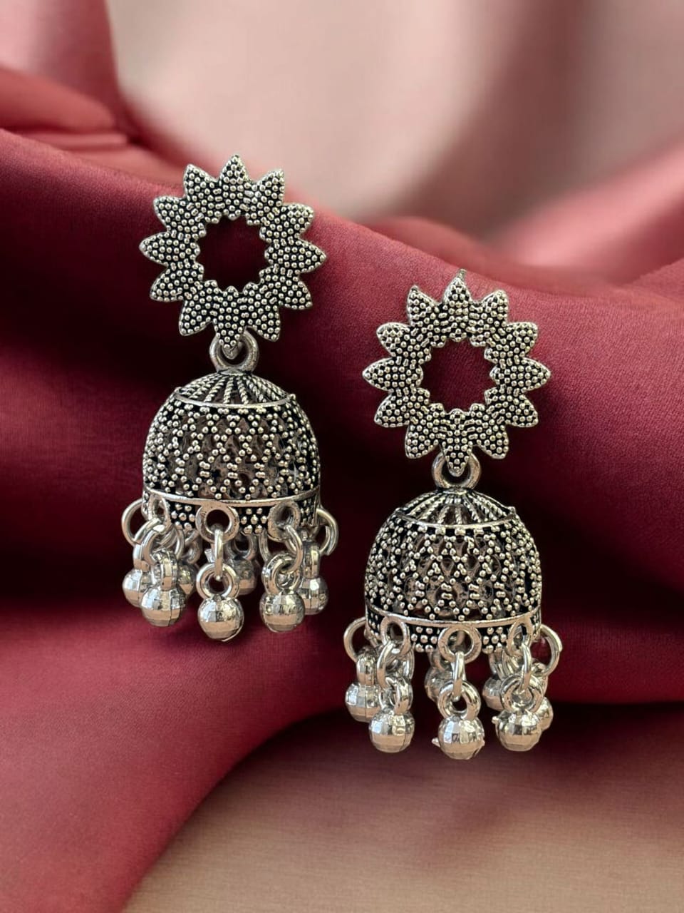 Silver Saga Set of 6 Oxidized Earrings